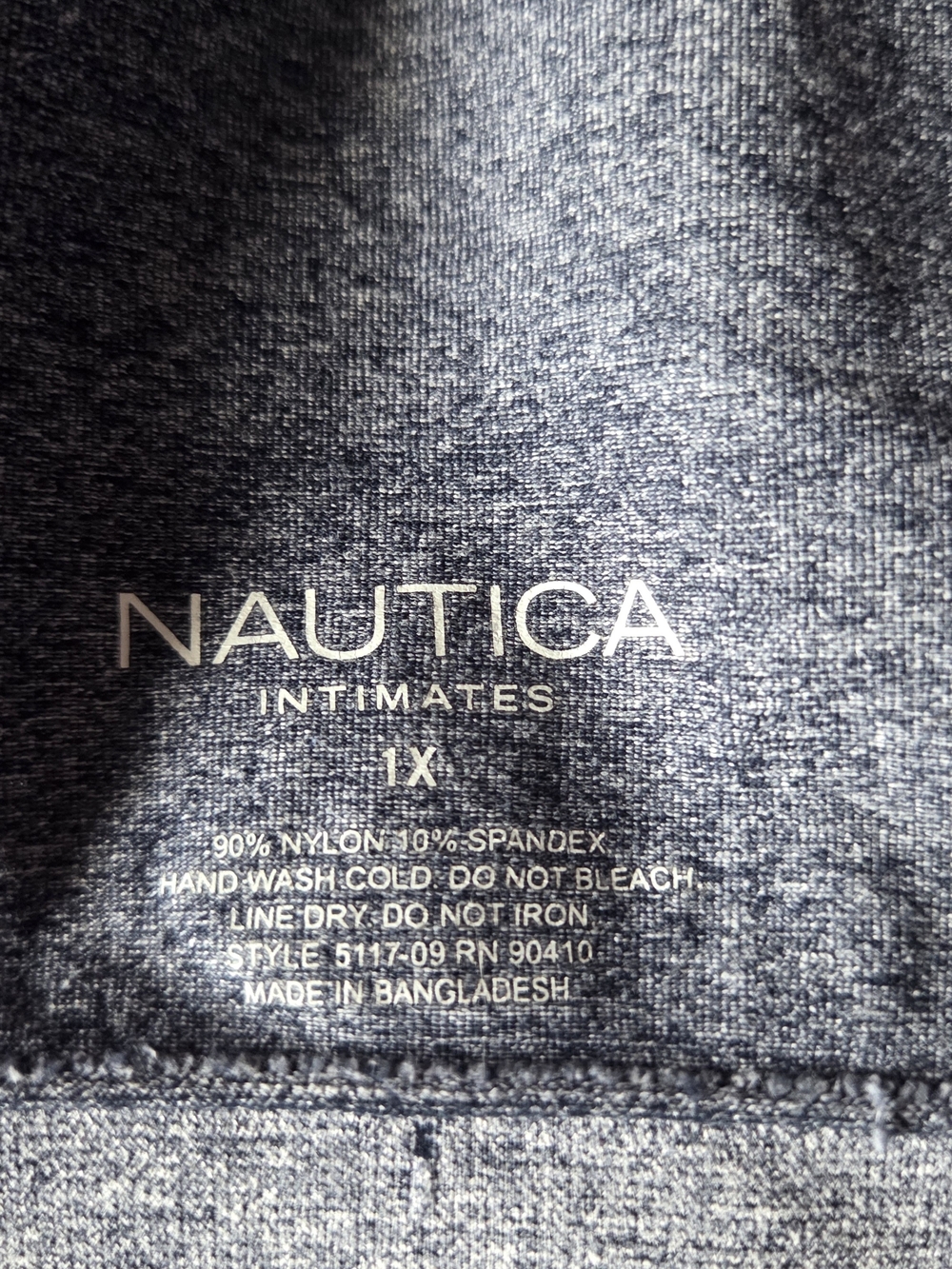 Nautica Intimates 1X Gray Heather Seamless Wireless Bralette Sports Bra Pullover - Picture 8 of 8